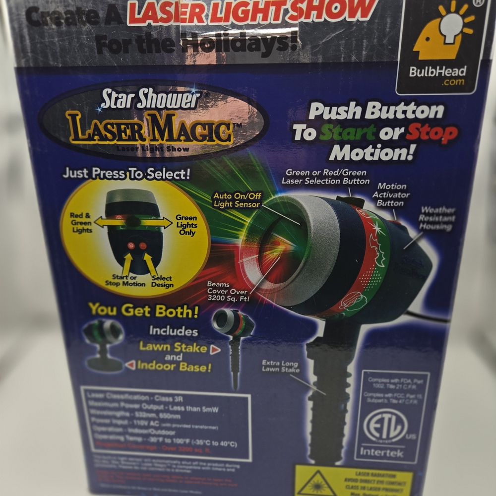 Laser Magic Light Projector - Christmas Light Projector 2 Bonus Halloween Images